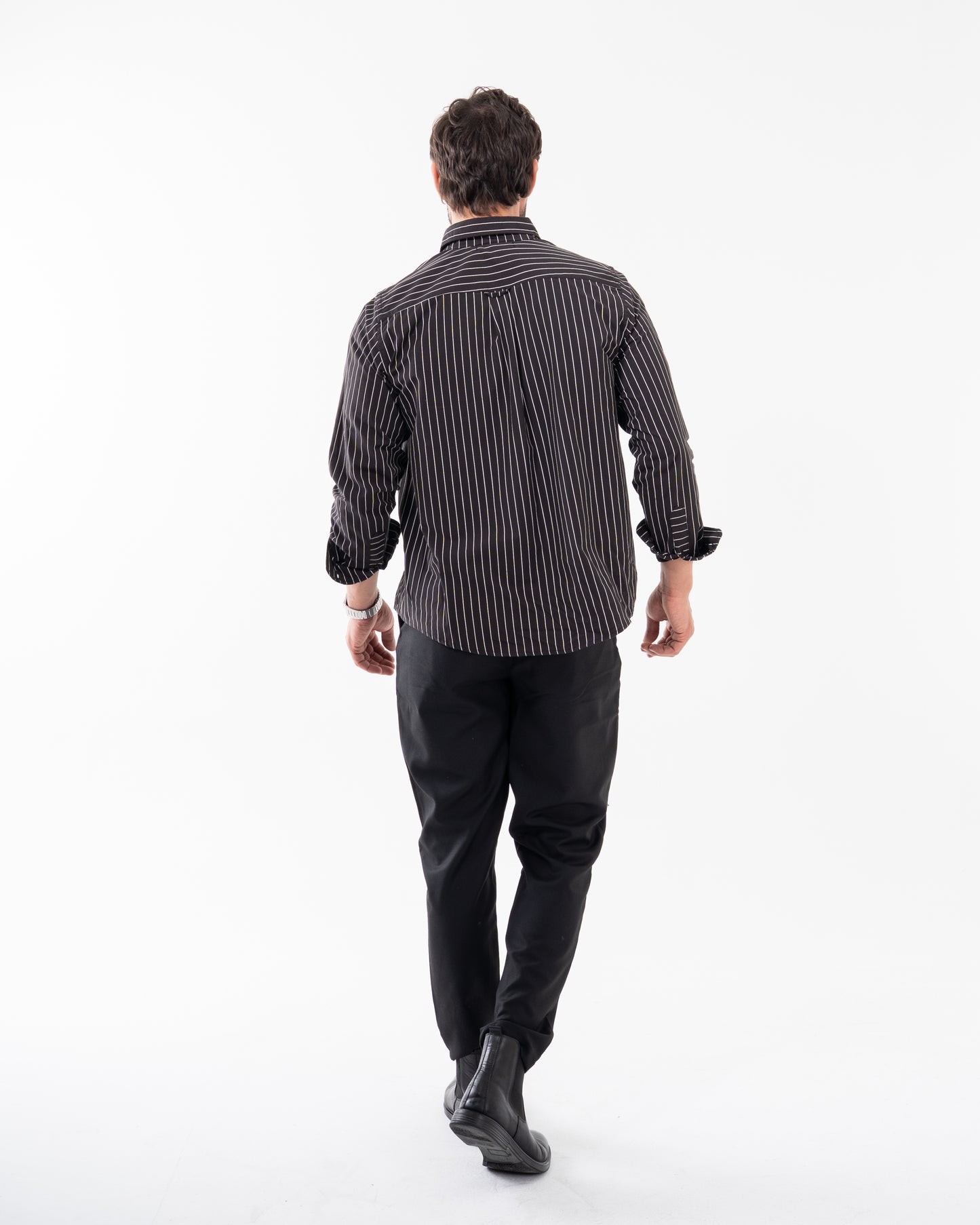 BLACK TAILORED FIT PANTS