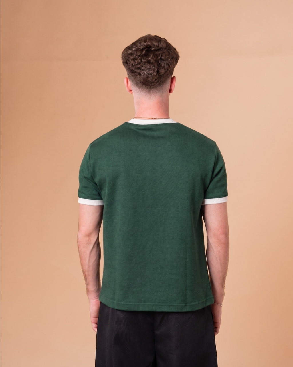 EMERALD GREEN RINGER T-SHIRT