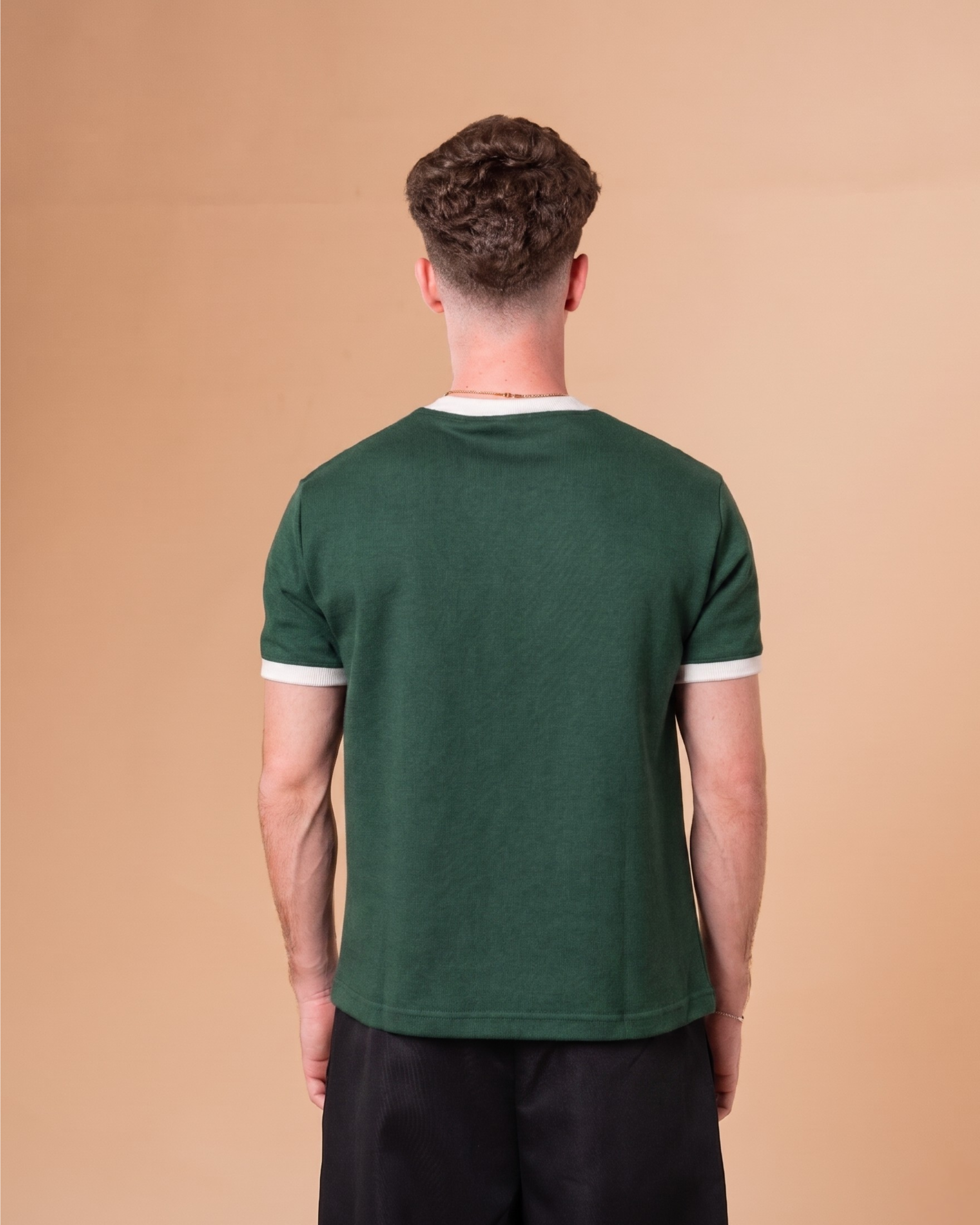 EMERALD GREEN RINGER T-SHIRT