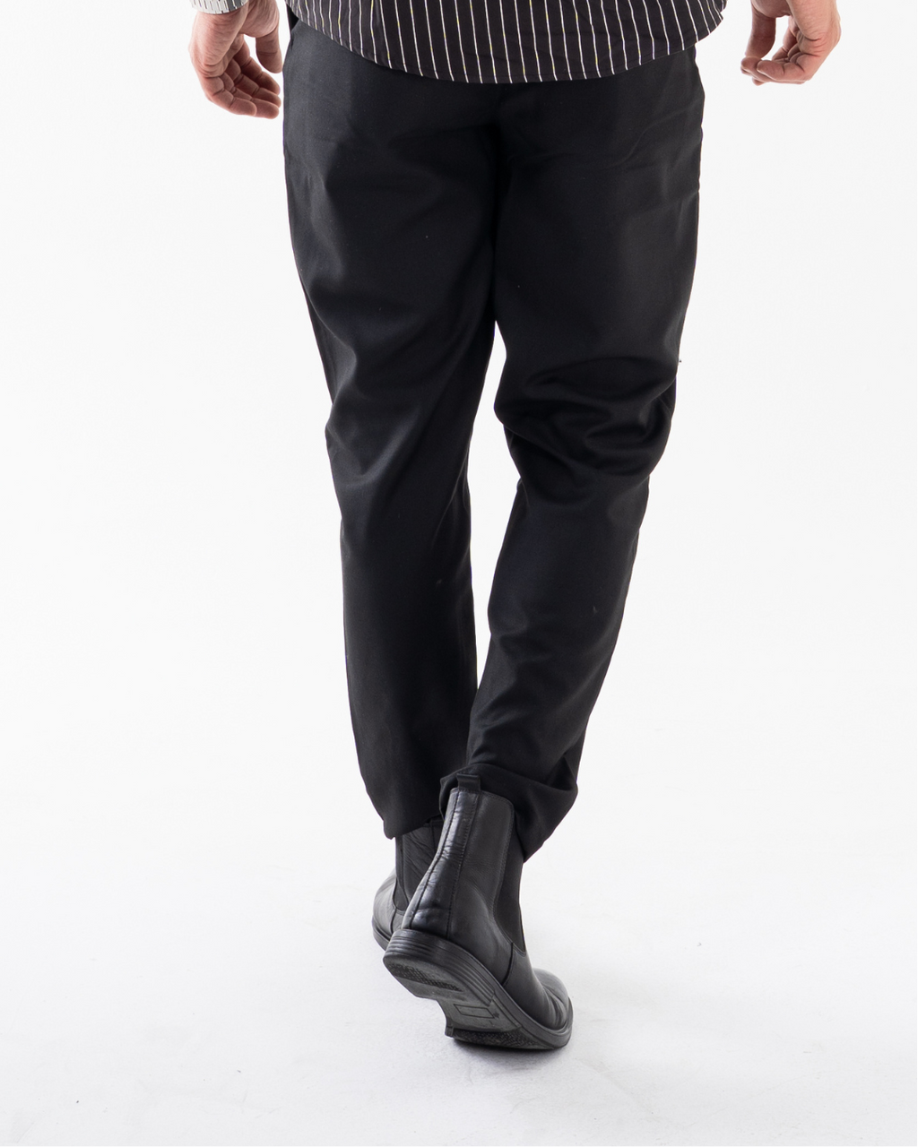 BLACK TAILORED FIT PANTS