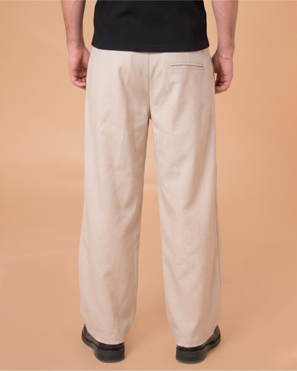 CREAMY WRAPPED PANTS