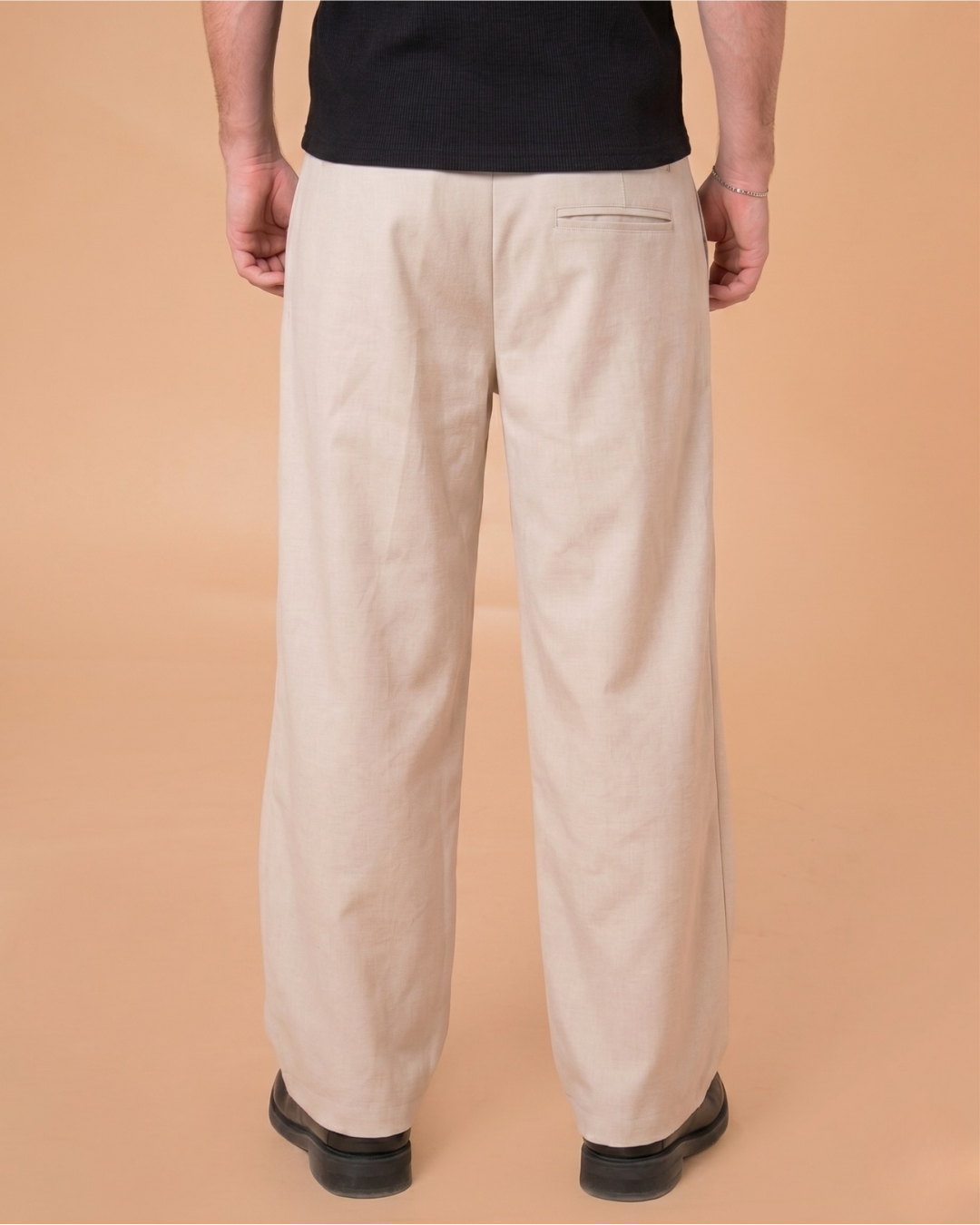 CREAMY WRAPPED PANTS