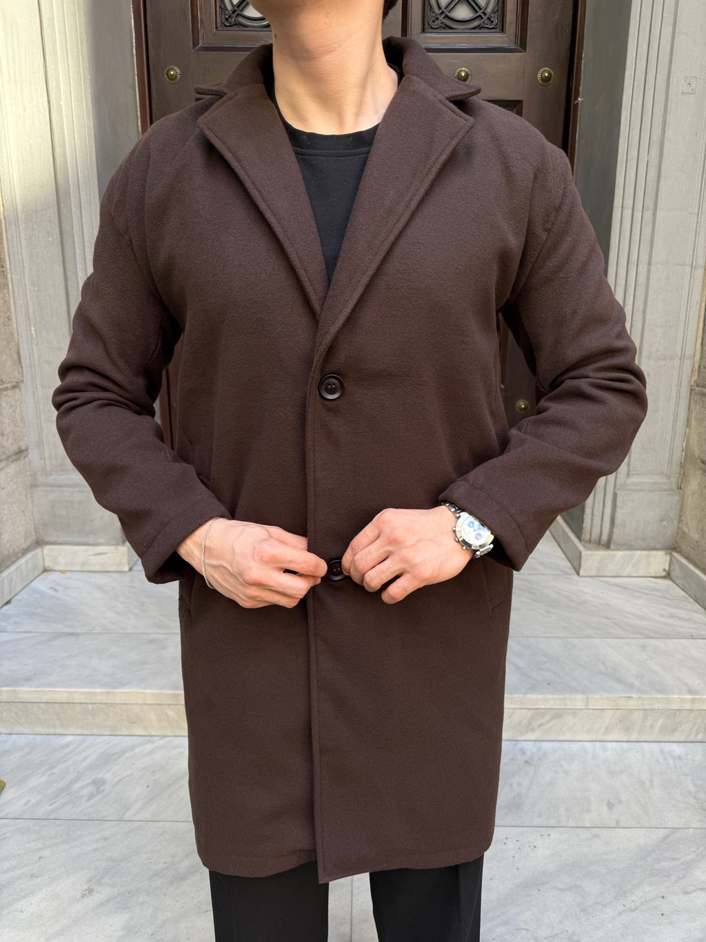 BROWN WOOL COAT