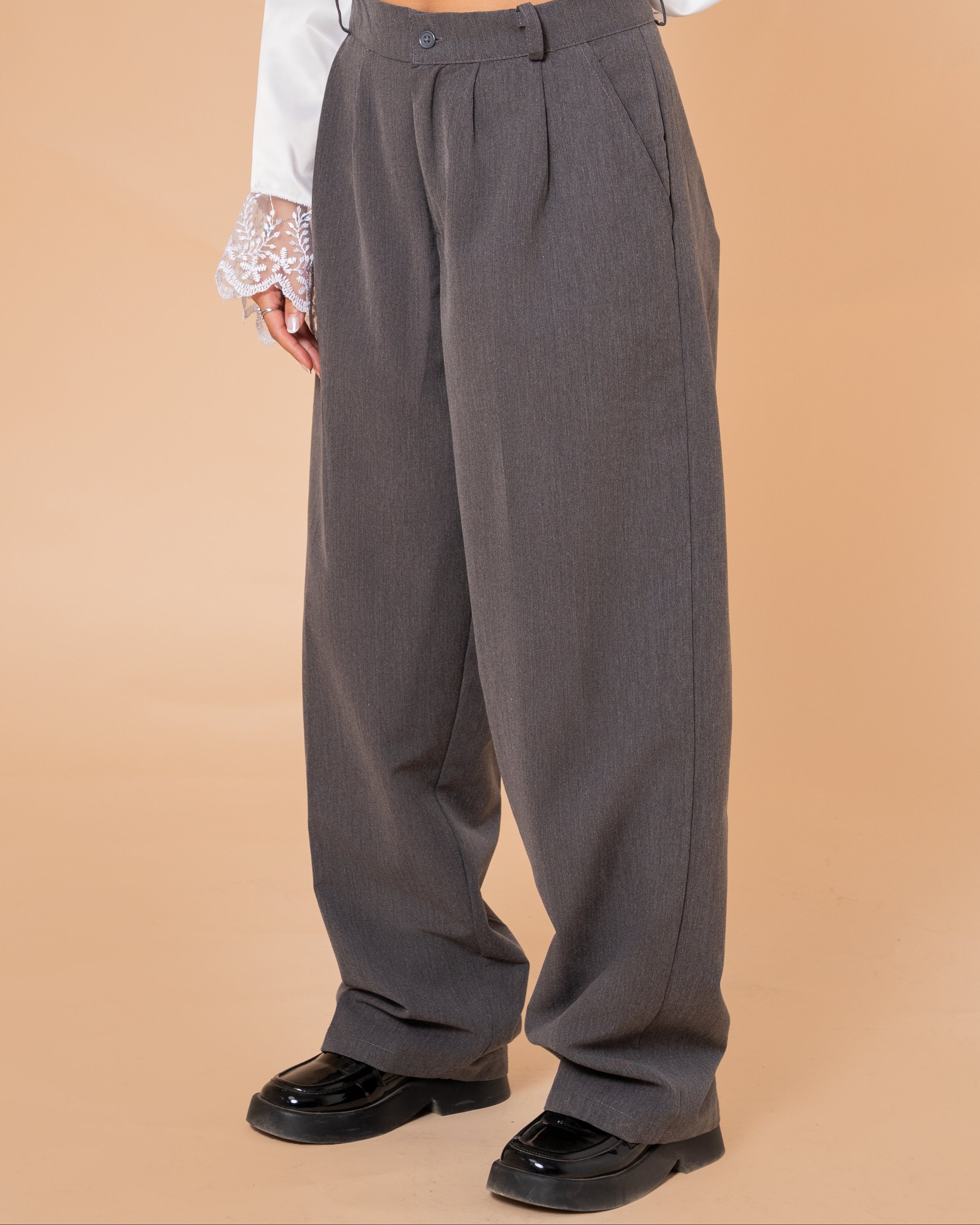 GREY TAILORED PANTS
