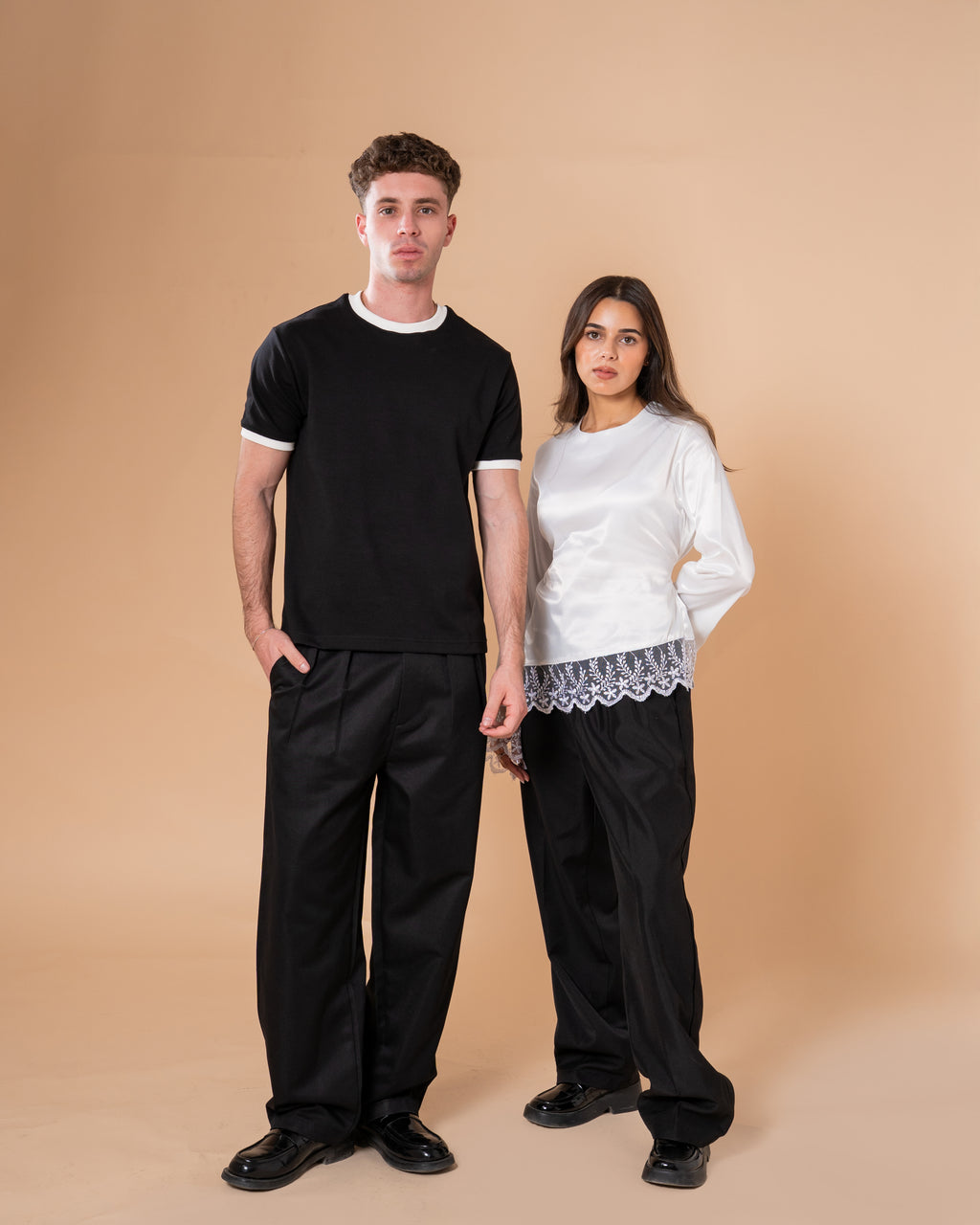 BLACK TAILORED PANTS