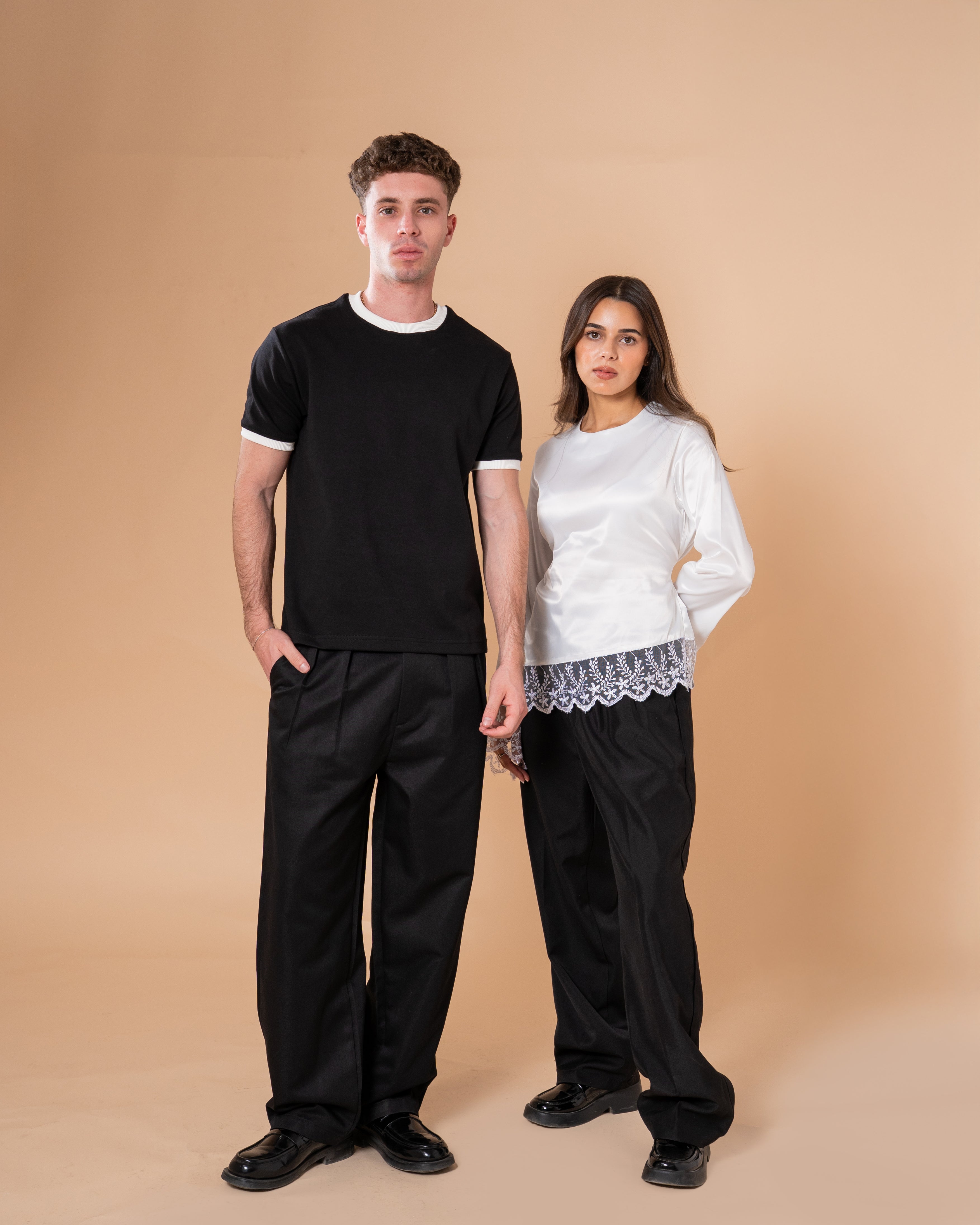 BLACK TAILORED PANTS