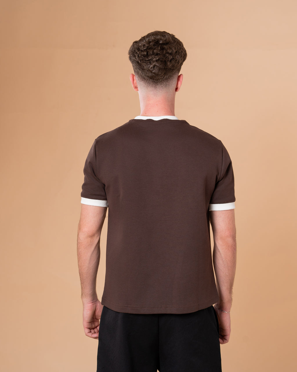 BROWN RINGER T-SHIRT
