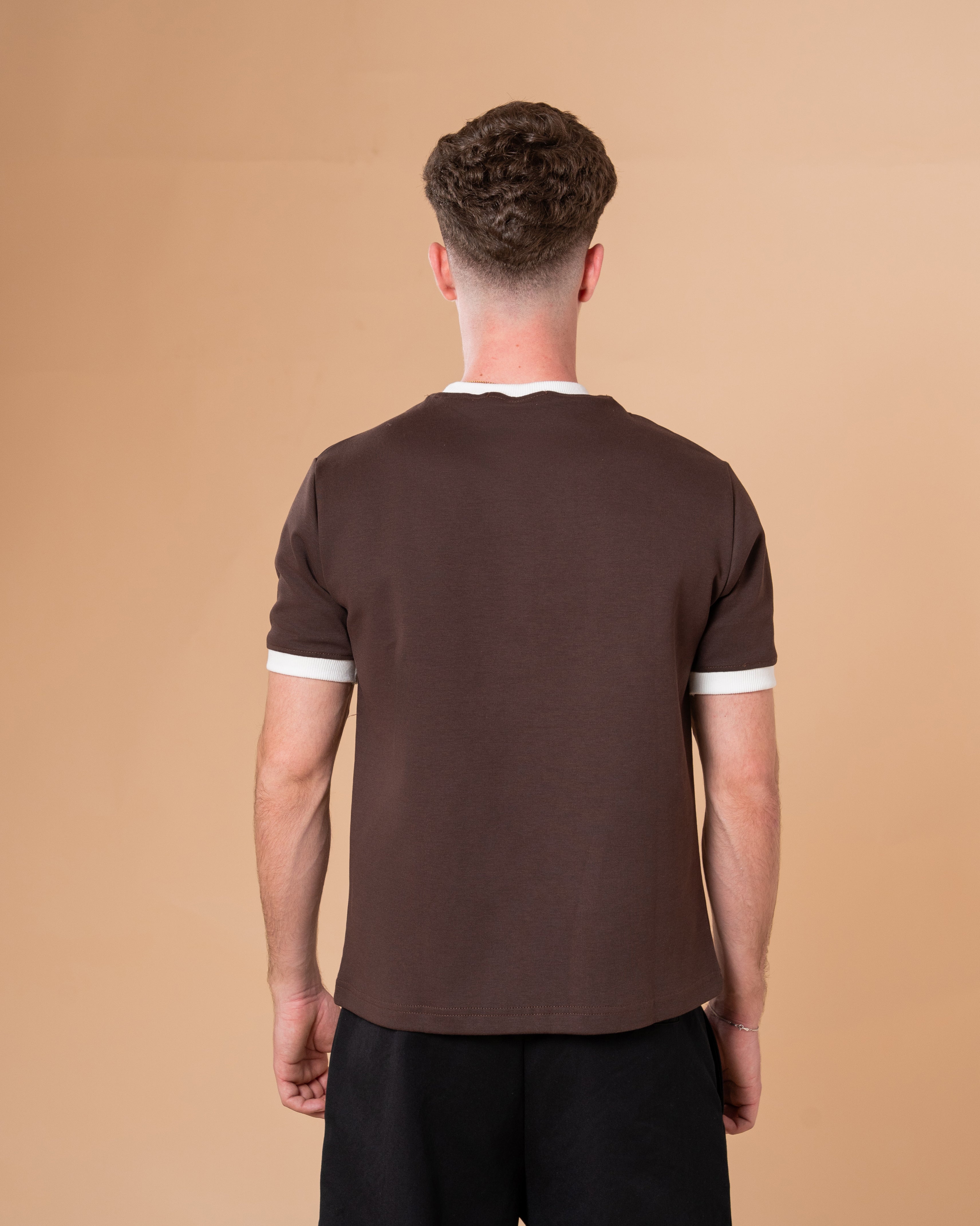 BROWN RINGER T-SHIRT